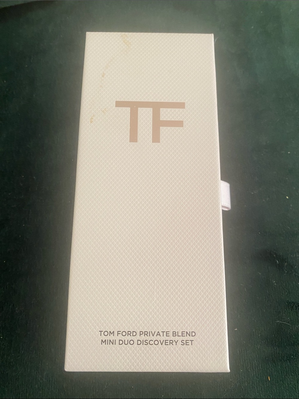 Tom Ford Cream and Gold TF Logo Mini Duo Gift Box